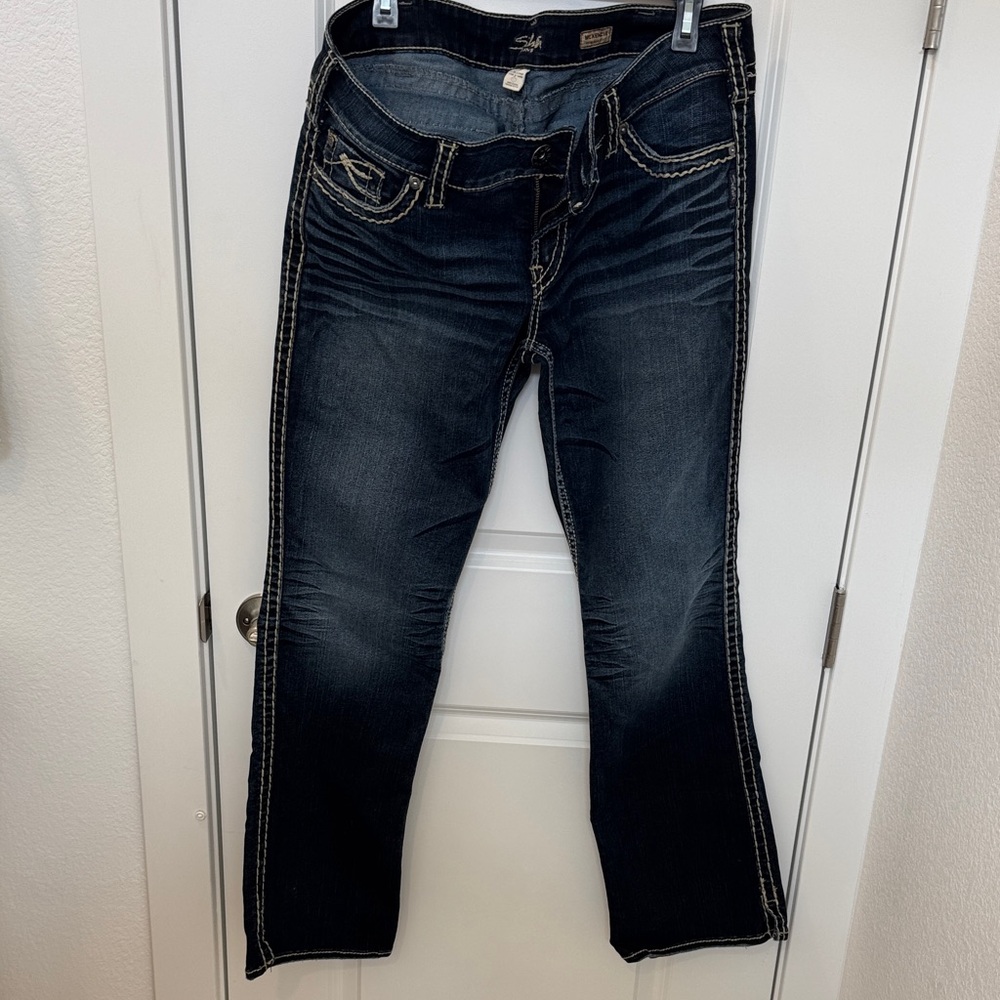 Silver Jeans Dark Blue Boot Cut Women's Jeans